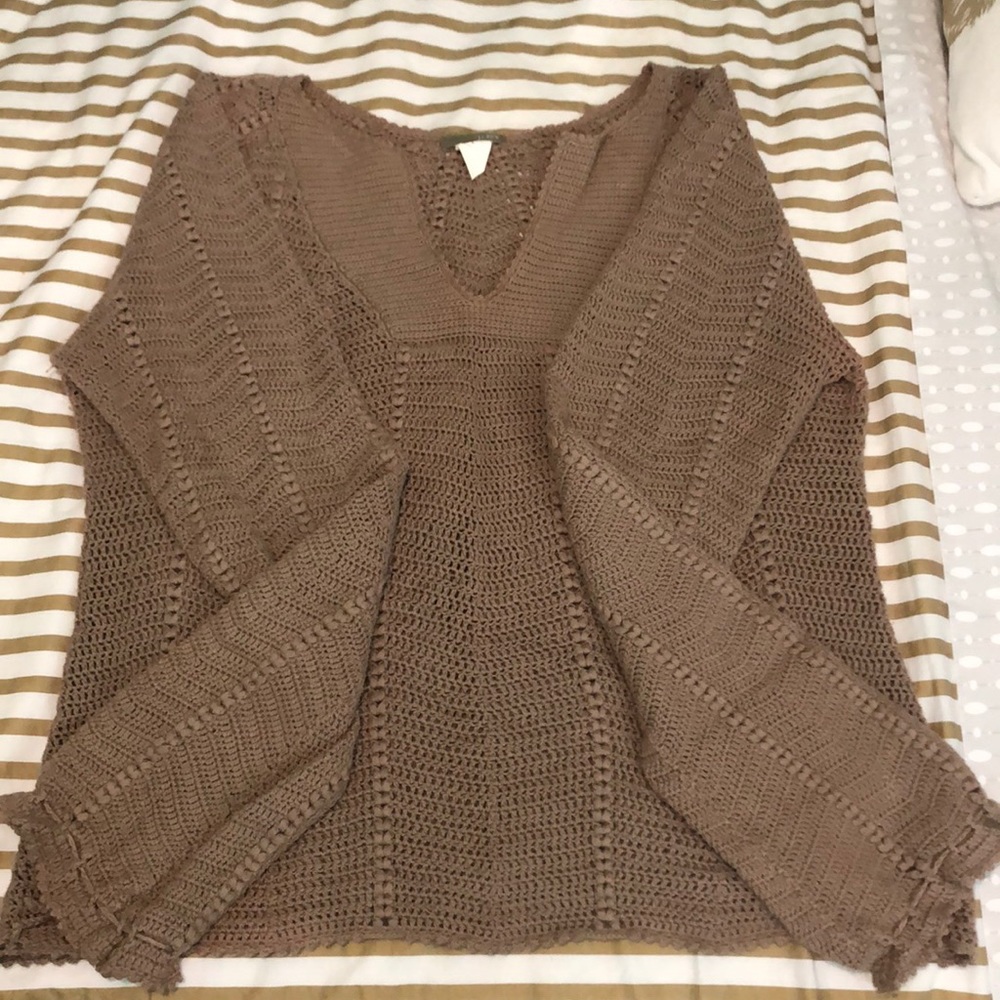 J. Crew Large Crochet Top